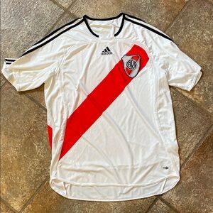 Adidas Classic White and Black CARP soccer shirt